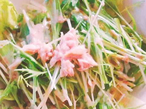 ツナと水菜サラダ